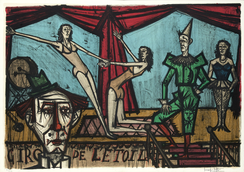 Bernard BUFFET (1928 - 1999) MON CIRQUE - 1968