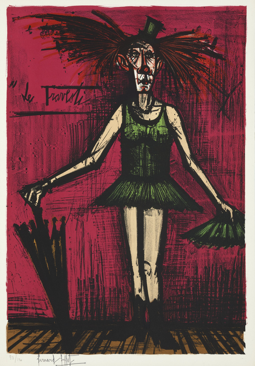 Bernard BUFFET (1928 - 1999) MON CIRQUE - 1968