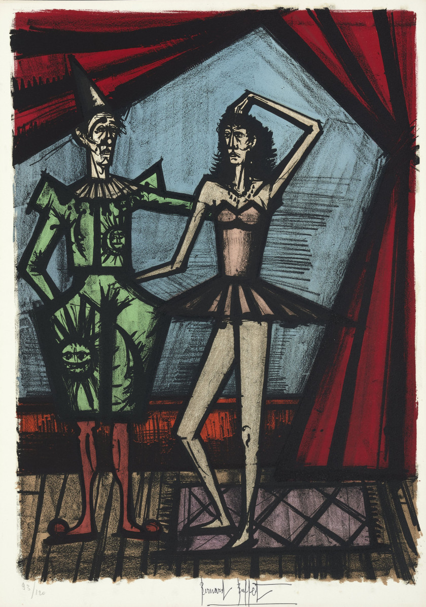 Bernard BUFFET (1928 - 1999) MON CIRQUE - 1968