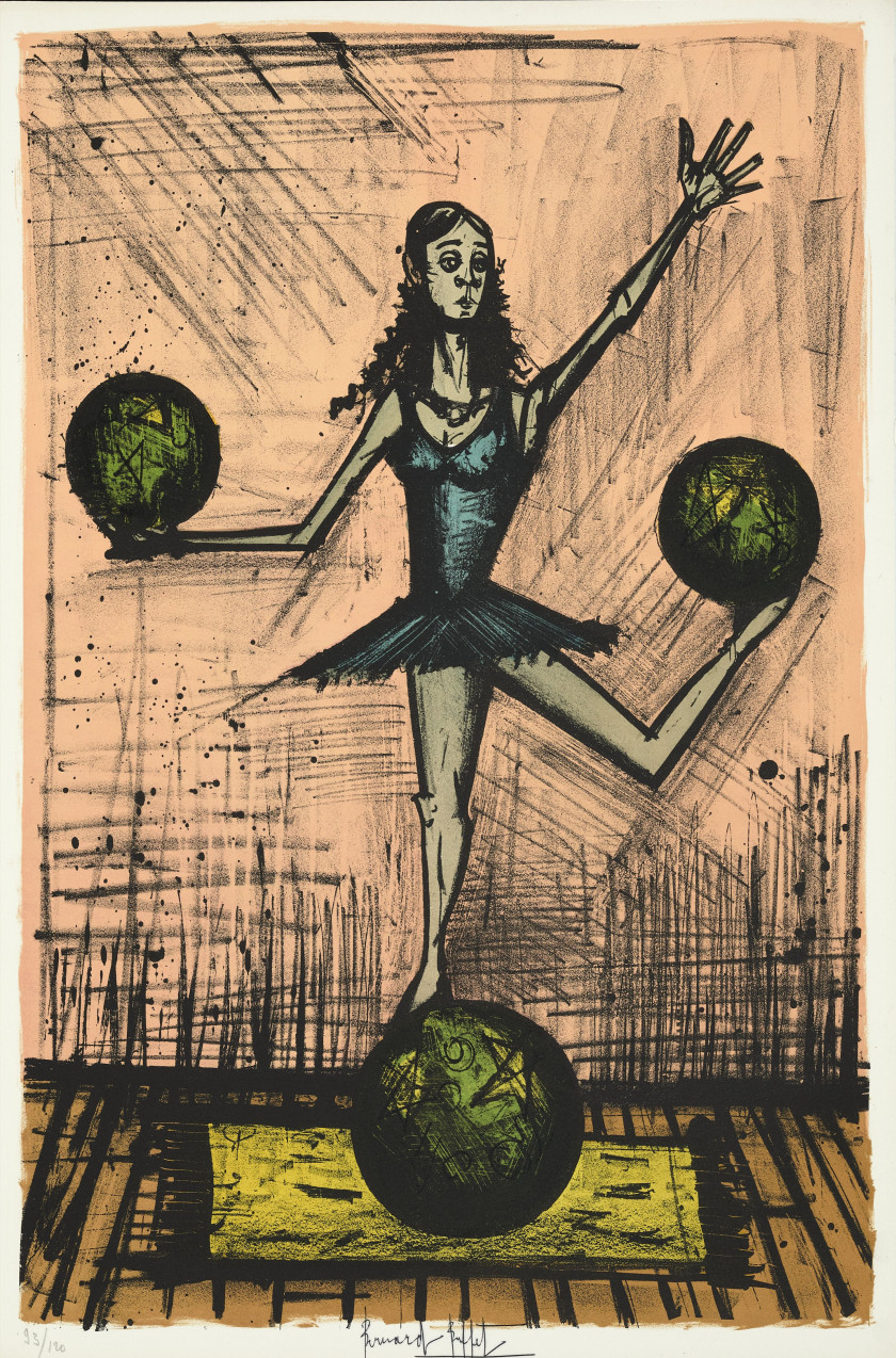 Bernard BUFFET (1928 - 1999) MON CIRQUE - 1968