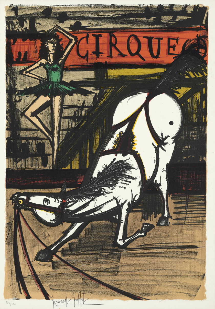 Bernard BUFFET (1928 - 1999) MON CIRQUE - 1968