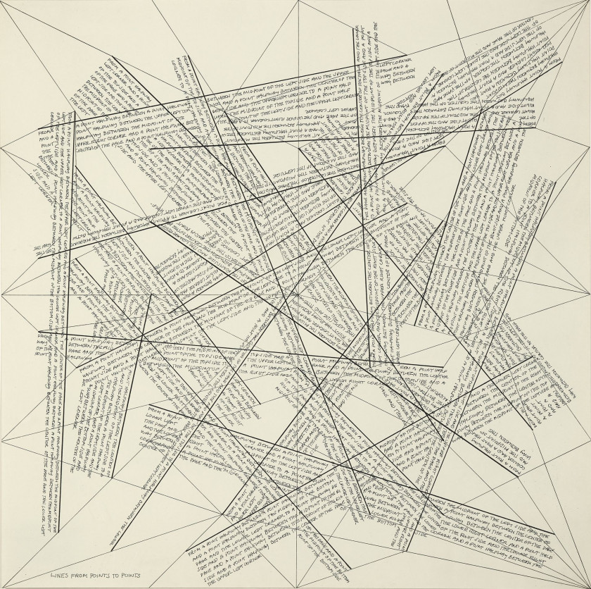 Sol LEWITT (1928 - 2007) Location of lines - 1975 - 2 planches 2 eaux-fortes en noir