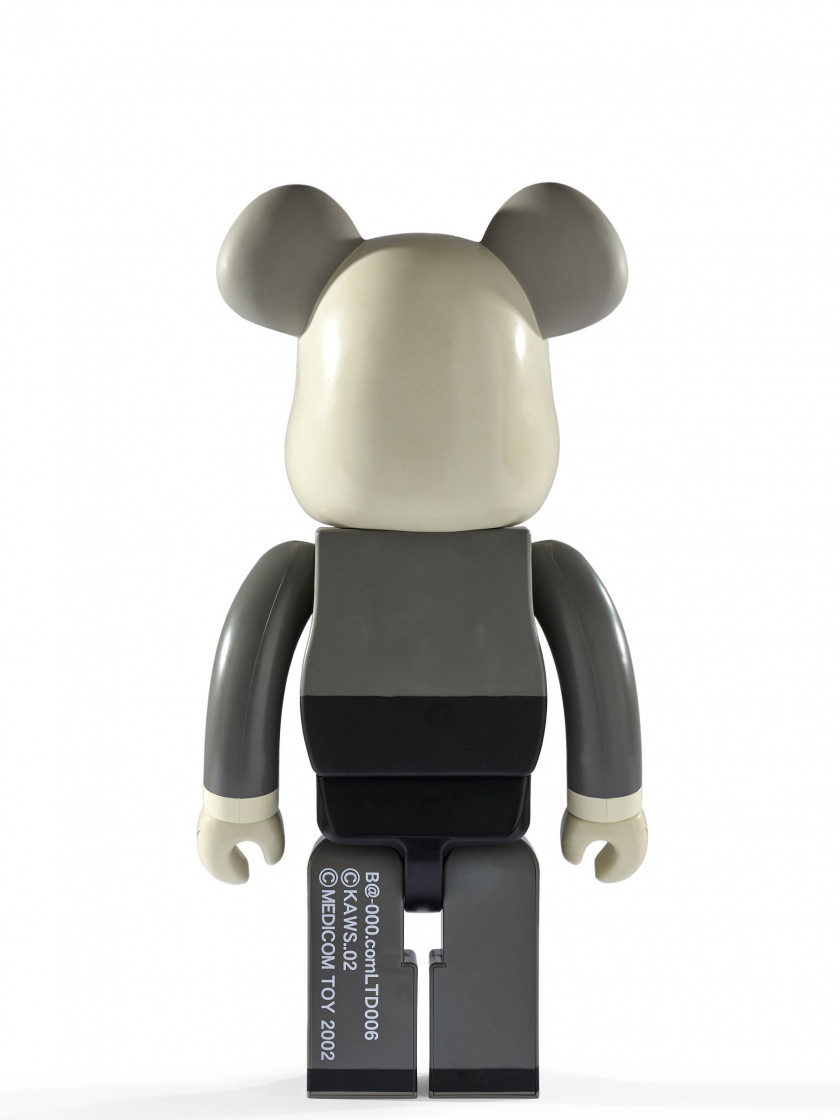 KAWS (Né en 1974) Be@rbrick 1000% / Companion (Gris) - 2002 ABS