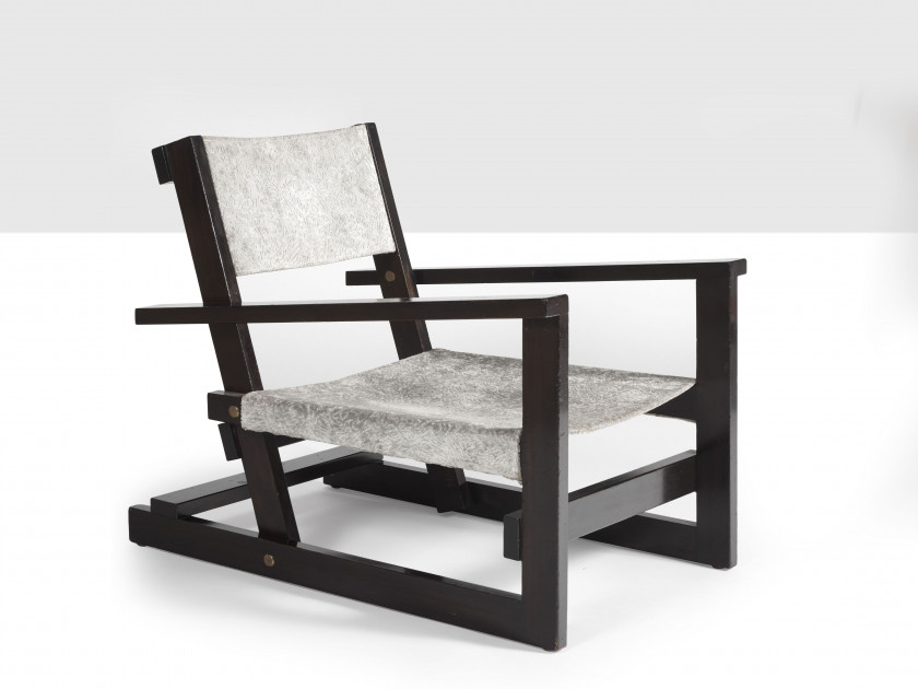 André SORNAY 1902-2000 Fauteuil de repos constructiviste - circa 1950