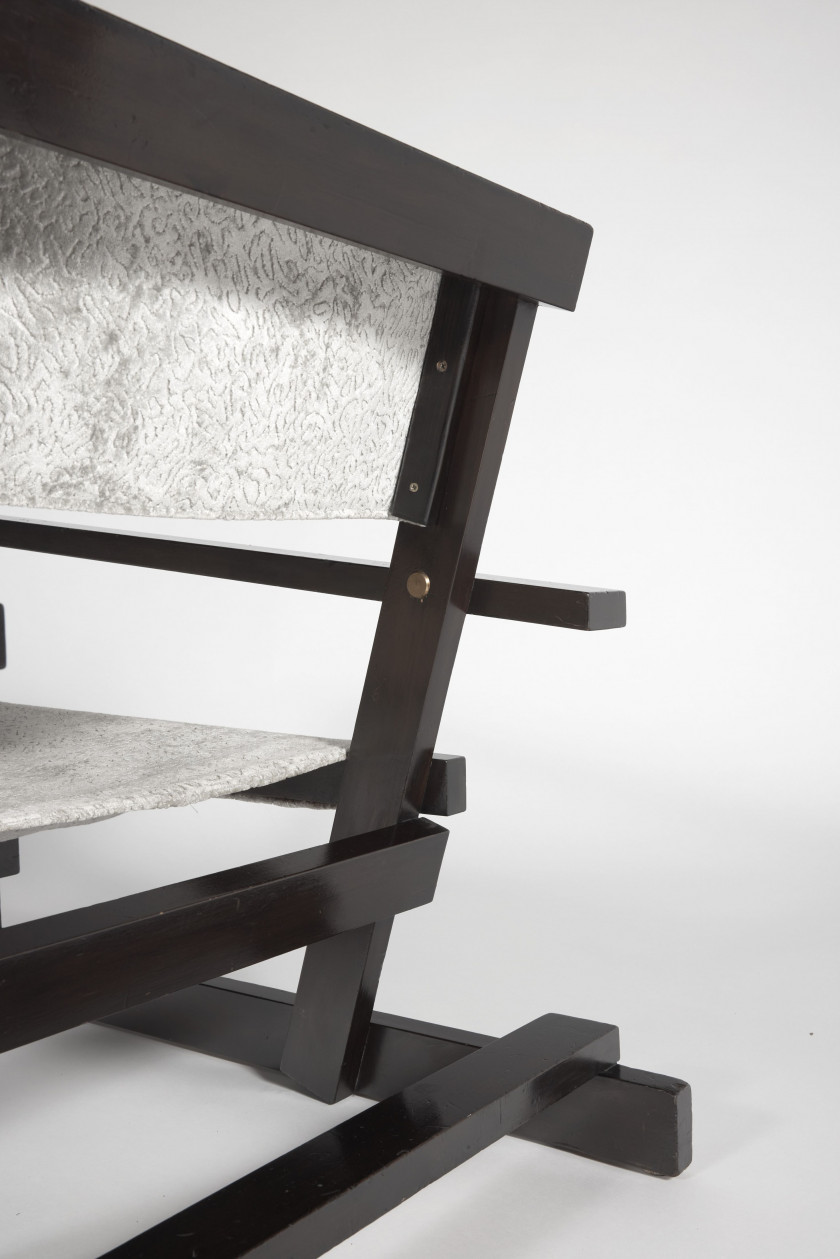 André SORNAY 1902-2000 Fauteuil de repos constructiviste - circa 1950