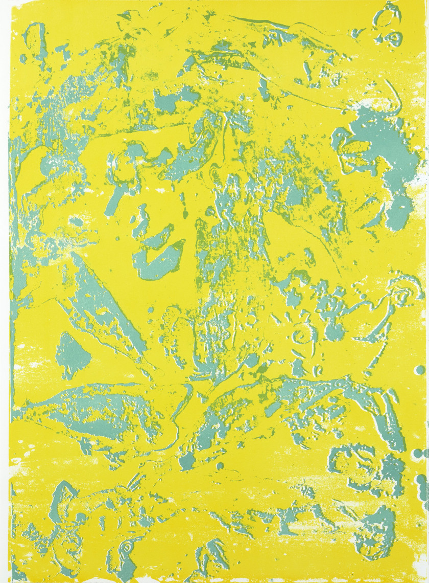 John ARMLEDER (Né en 1948) Spirales blanches - 2008 Album de 10 lithographies en couleurs, sous portefeuille avec la page de justifi...