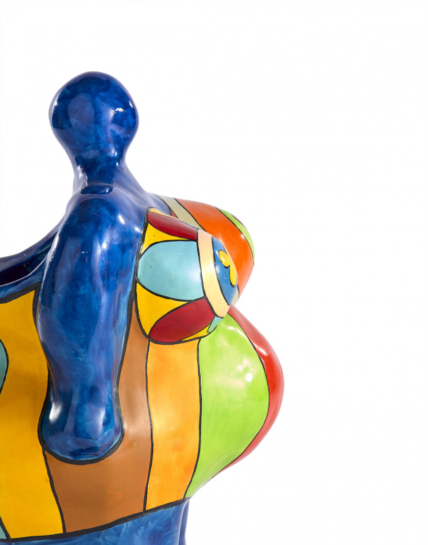 Niki de SAINT PHALLE (1930 - 2002) Nana vase - 1984 Résine polyester peinte