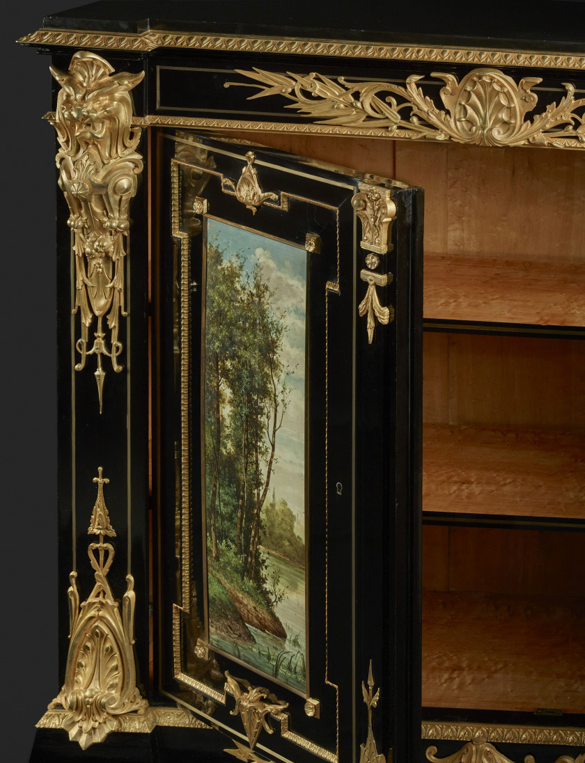 MEUBLE À HAUTEUR D'APPUI D'ÉPOQUE NAPOLÉON III Attribué à Charles-Guillaume Diehl