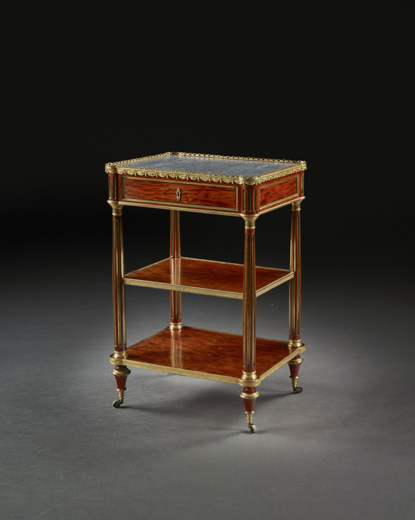 TABLE-DESSERTE D'ÉPOQUE LOUIS XVI