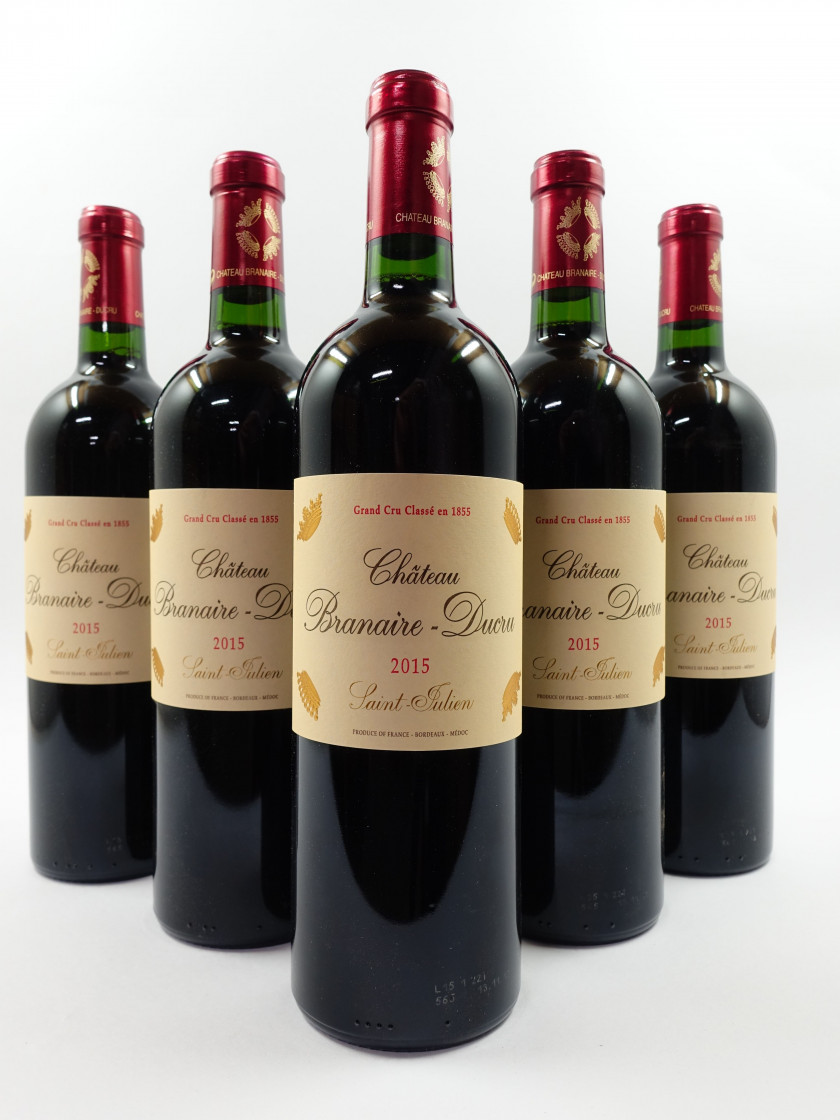 5 bouteilles CHÂTEAU BRANAIRE DUCRU 2015 4è GC Saint Julien