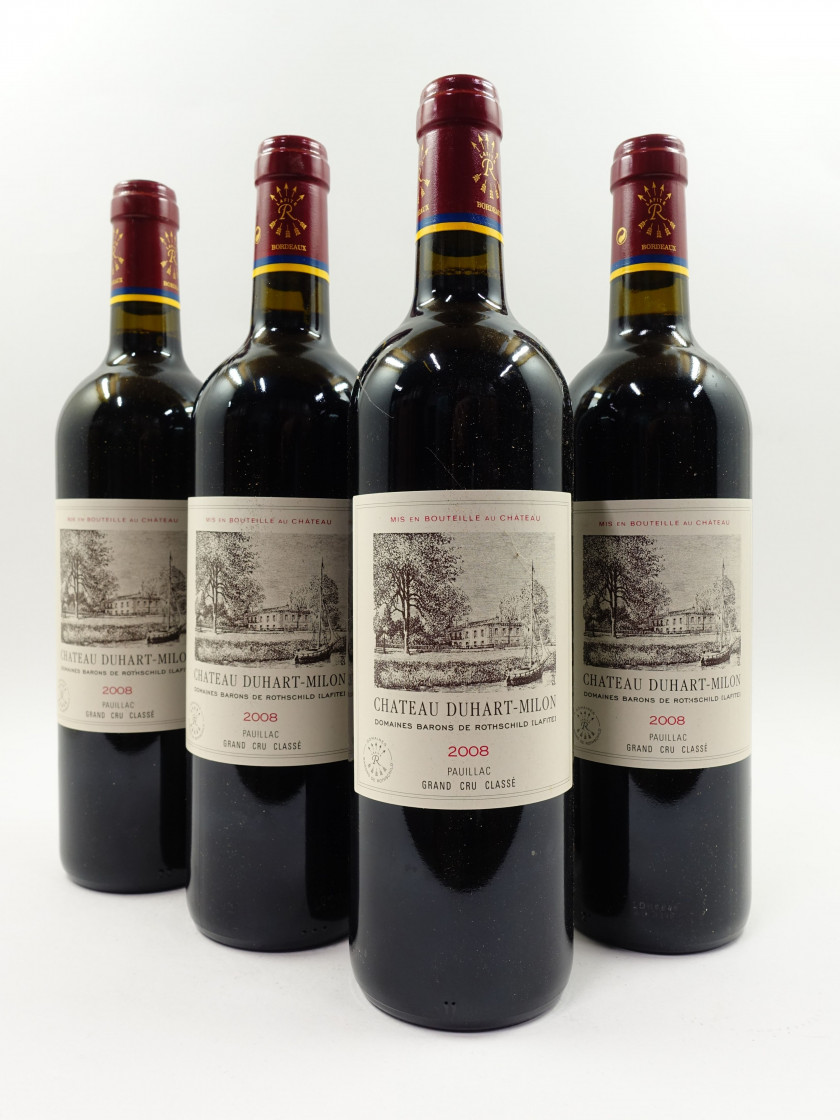 10 bouteilles CHÂTEAU DUHART MILON 2008 4è GC Pauillac