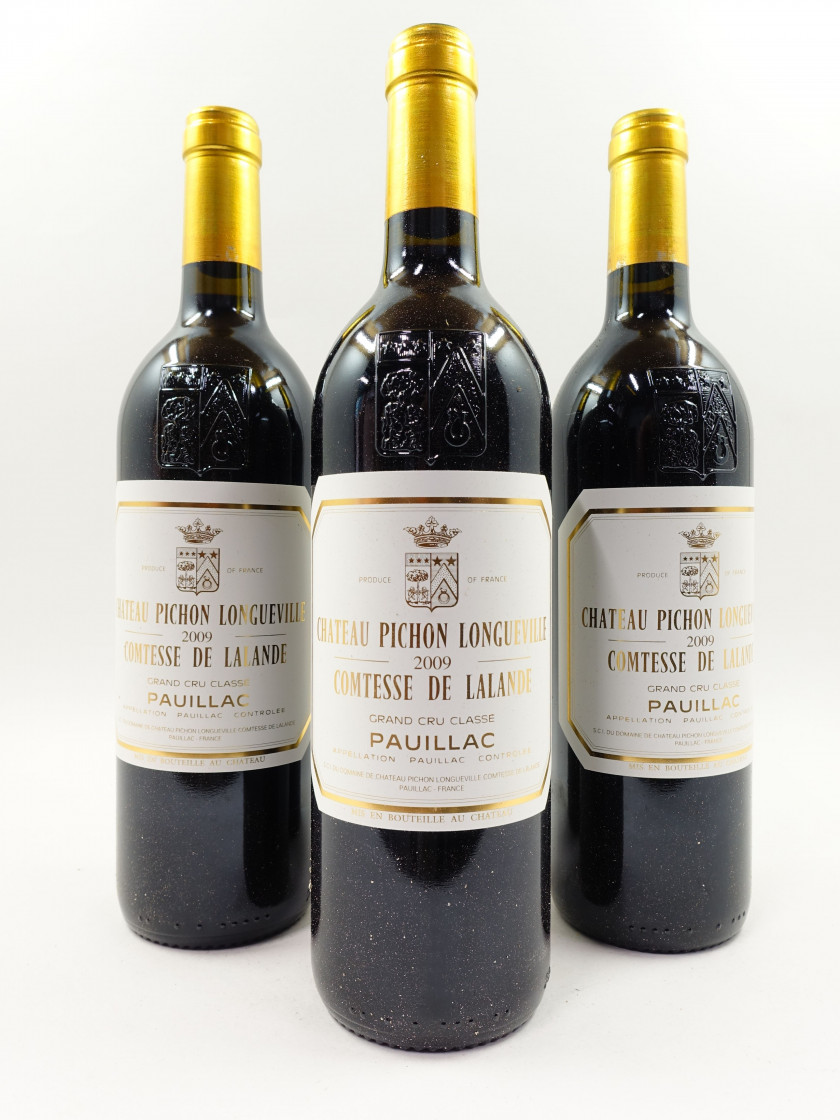 9 bouteilles CHÂTEAU PICHON COMTESSE DE LALANDE 2009 2è GC Pauillac
