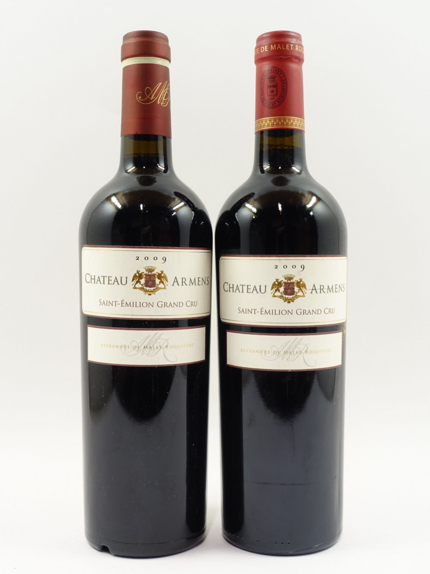 12 bouteilles CHÂTEAU ARMENS 2009 GC Saint Emilion