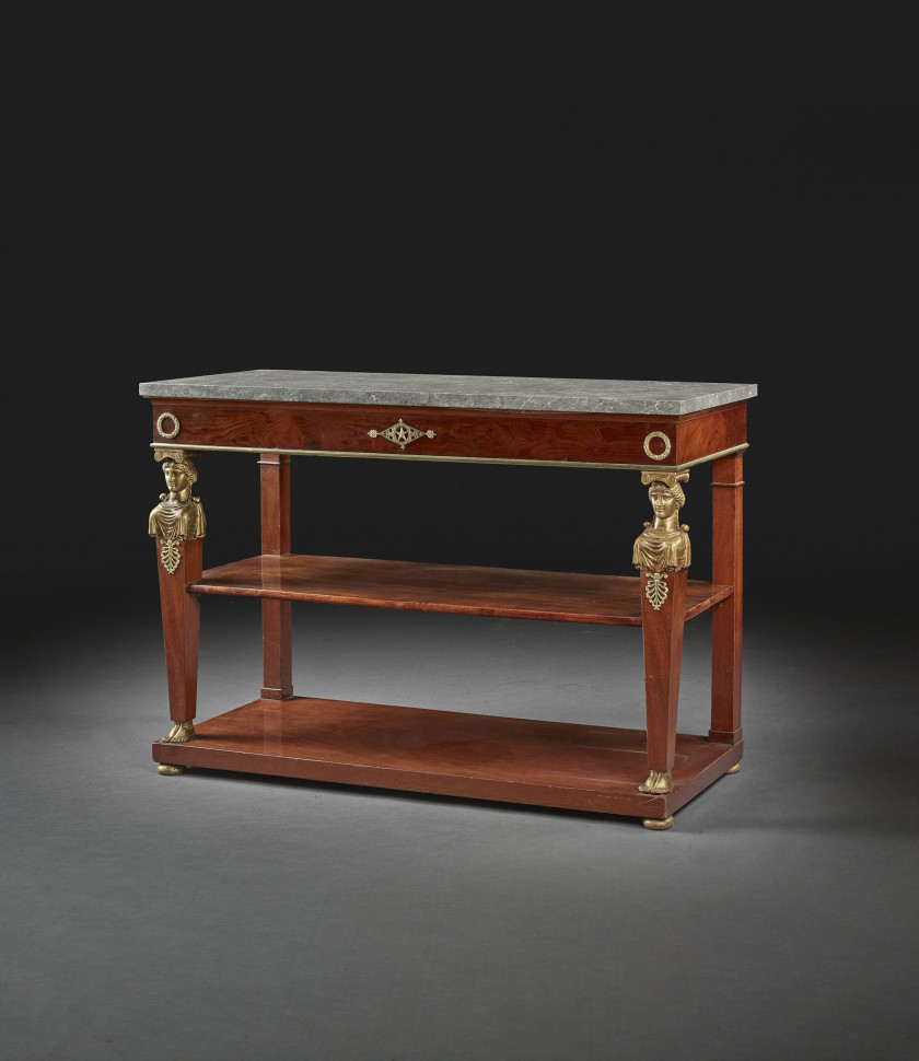 CONSOLE D'ÉPOQUE DIRECTOIRE Estampille de Jean-Frédéric Ratie