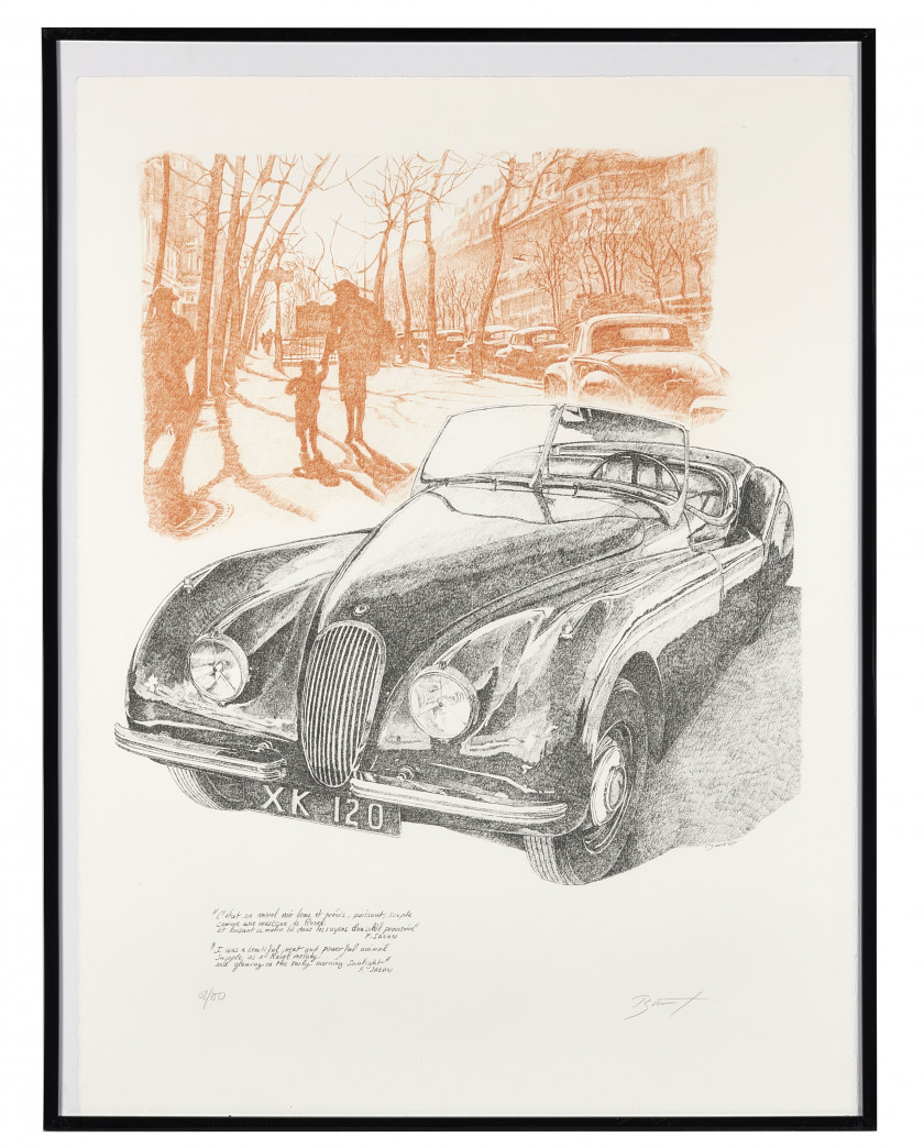 Patrick BRUNET Né en 1956 La Jaguar XK120 de Françoise Sagan - Sans réserve - No reserve