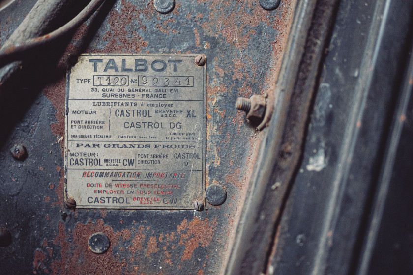 1938 Talbot T120 Baby coach  No reserve