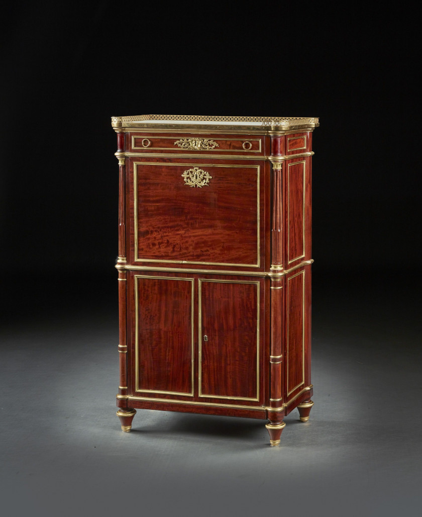 SECRÉTAIRE À ABATTANT D'ÉPOQUE LOUIS XVI