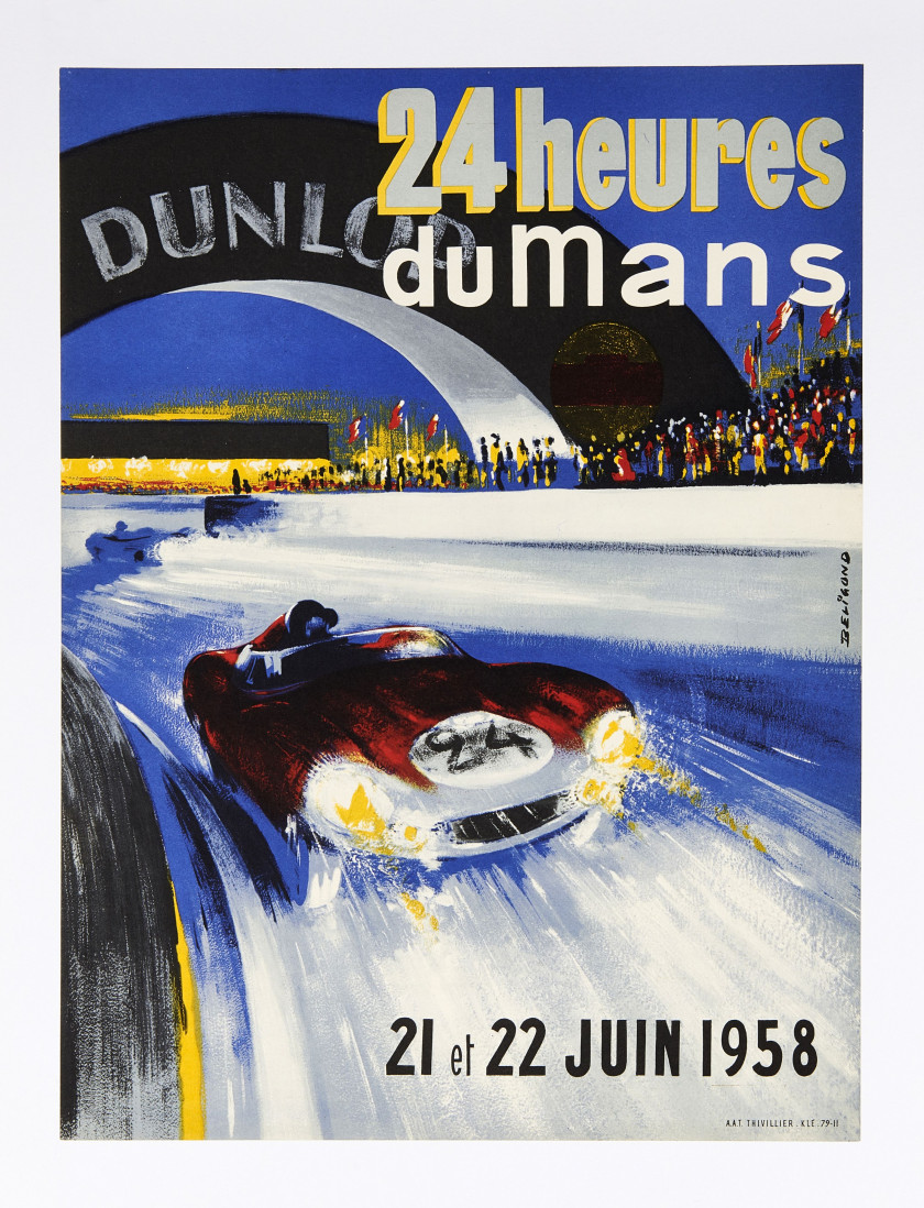 24 HEURES DU MANS 1957 ET 1958  Deux affiches - Sans réserve - No reserve