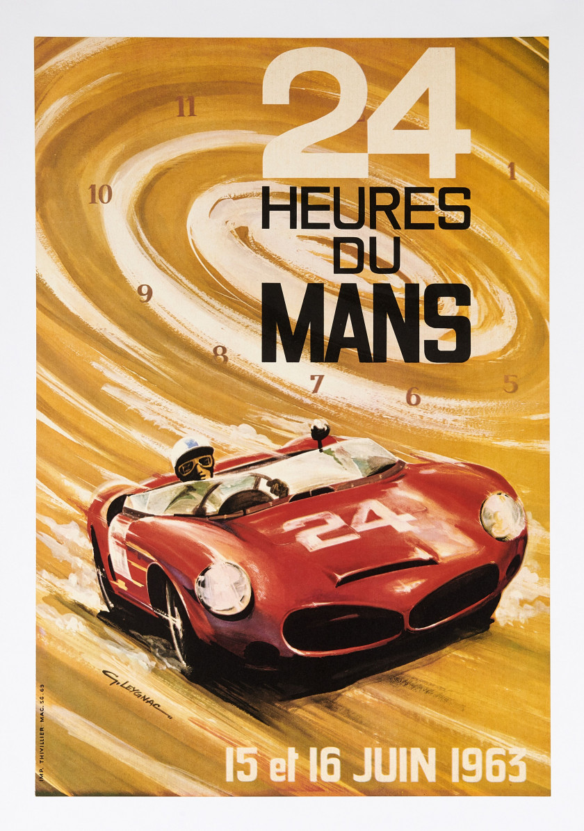 24 HEURES DU MANS 1963  Affiche - Sans réserve - No reserve