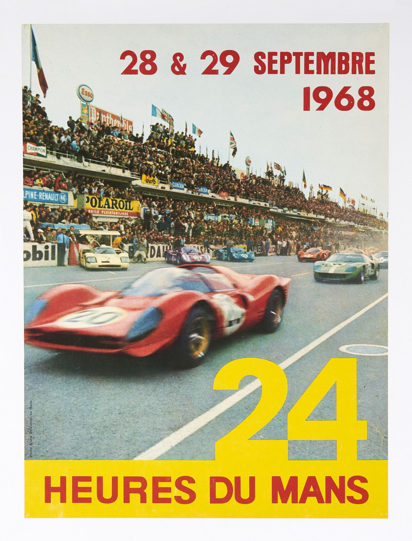 24 HEURES DU MANS 1968  Deux affiches - Sans réserve - No reserve