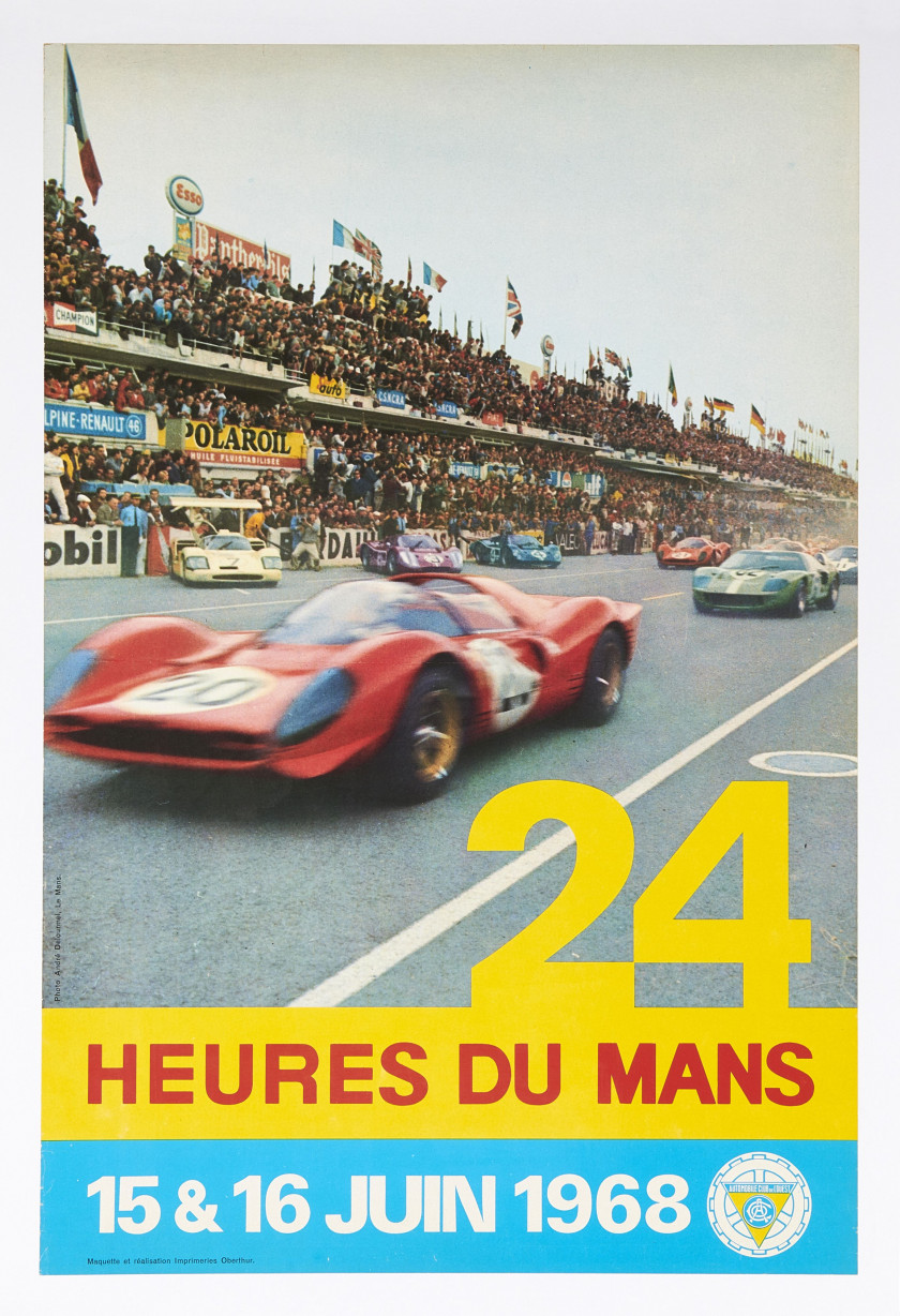 24 HEURES DU MANS 1968  Deux affiches - Sans réserve - No reserve