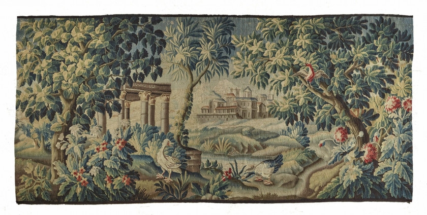 TAPISSERIE VERDURE D'AUBUSSON DU XVIIIe SIÈCLE