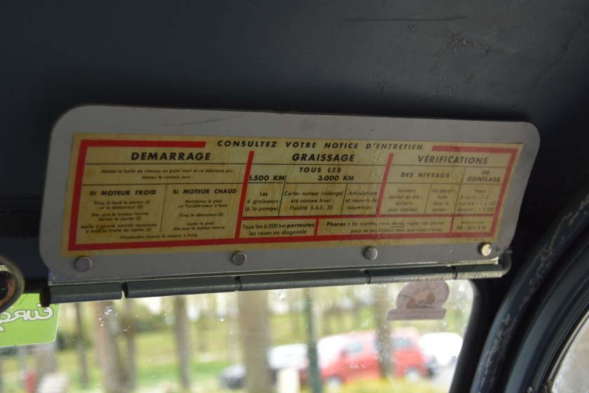 1955 Citroën 2cv AZU " ressorts apparents "  No reserve