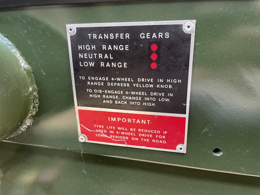 1952/1960 Land Rover 80 Serie 1 Châssis court