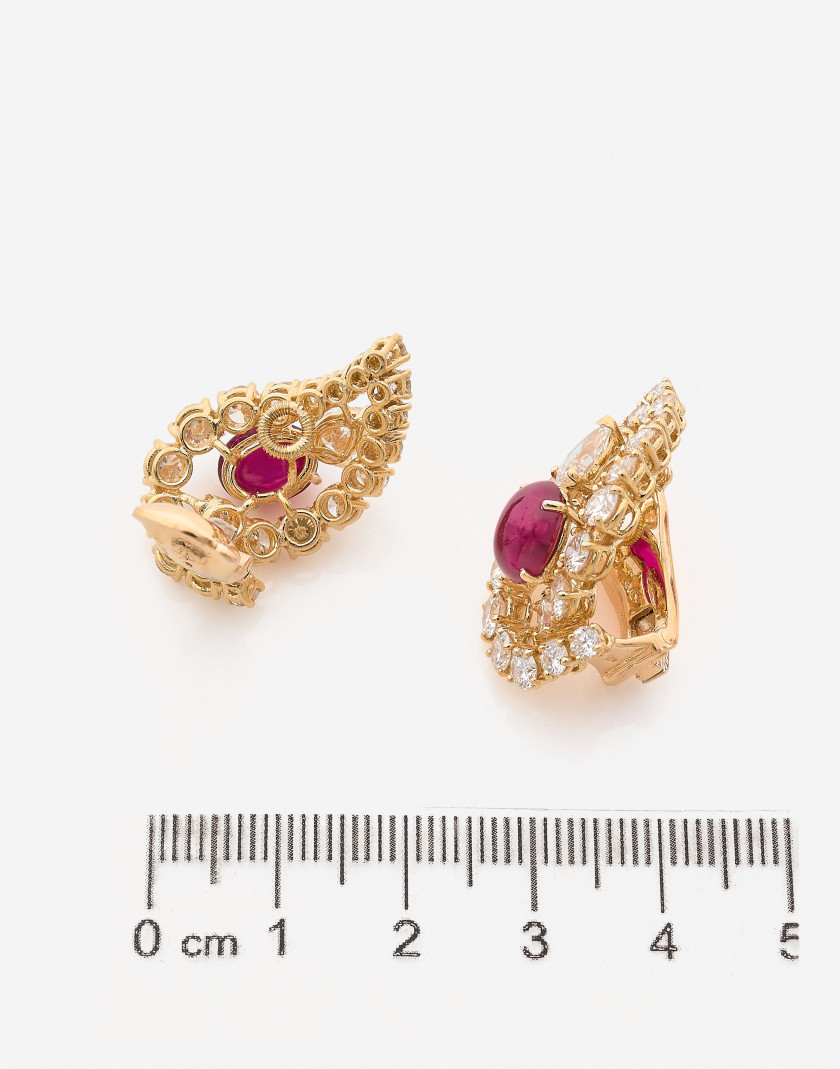 Harry WINSTON  Paire de clips d'oreilles