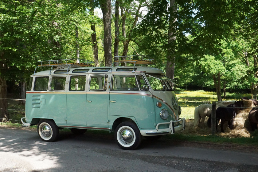 1973 VW Combi T1 1500 Samba 23 Fenêtres