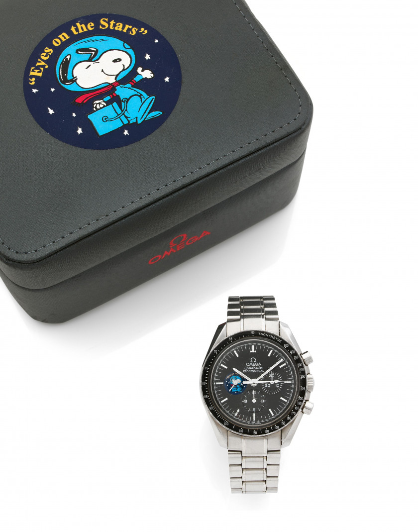 OMEGA Speedmaster, Moon Watch Ref. 3578.51.00, Snoopy Award “Eyes on the Stars”, n° 77116527 Edition limitée, n° 2222/5441Limited Ed...