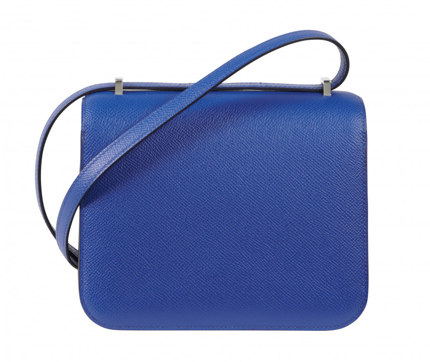 HERMÈS 2021  Sac Mini CONSTANCE 18 Veau Epsom Bleu de France Garniture métal émail Bleu Saphir  Mini CONSTANCE 18 bag...