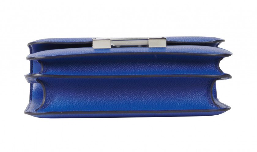 HERMÈS 2021  Sac Mini CONSTANCE 18 Veau Epsom Bleu de France Garniture métal émail Bleu Saphir  Mini CONSTANCE 18 bag...