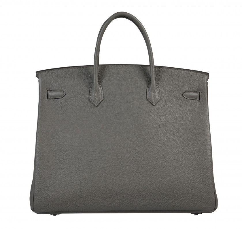 HERMÈS Commande Spéciale 2021  Sac BIRKIN VERSO 40 Veau Togo Étain Intérieur en chèvre Anémone Garniture métal argenté...