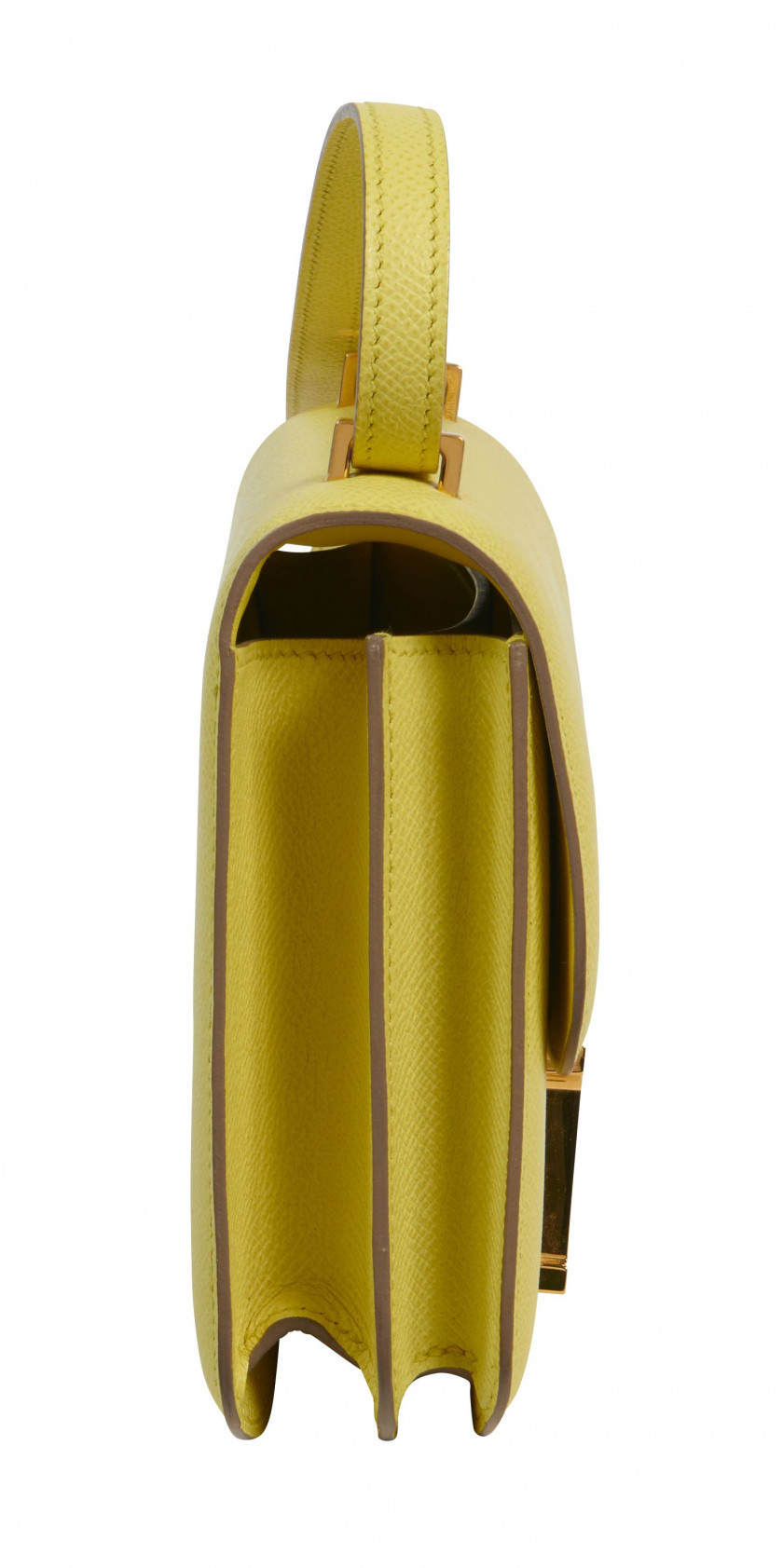 HERMÈS 2013  Sac Mini CONSTANCE 18 Veau Epsom Soufre Garniture métal plaqué or  Mini CONSTANCE 18 bag Soufre Epsom c...