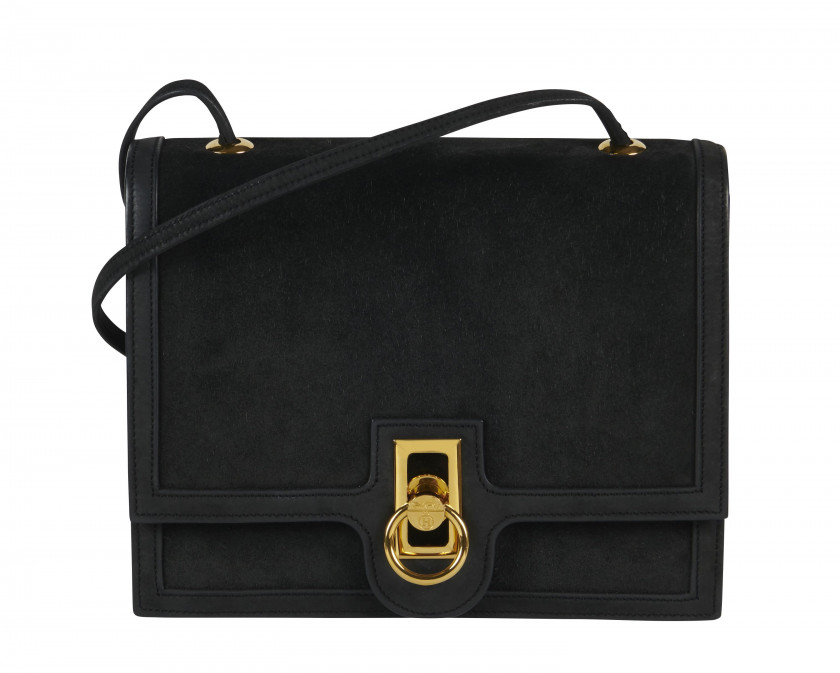 HERMÈS 1978  Sac Veau Doblis noir Garniture métal plaqué or  Bag Black Doblis calfskin leather Gilt metal hardware...