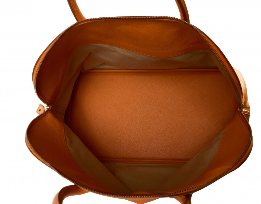 HERMÈS 1999  Sac BOLIDE 45 Cuir grainé orange Garniture métal plaqué or  BOLIDE 45 bag Orange grained leather Gilt...