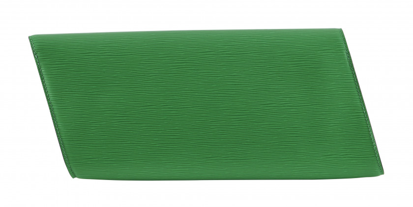 LOUIS VUITTON Printemps-été 2021  Pochette BLADE Cuir épi vert Garnitures en métal argenté Dimensions : 36 x 36 x 3 cmR...