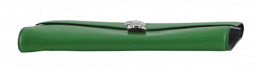 LOUIS VUITTON Printemps-été 2021  Pochette BLADE Cuir épi vert Garnitures en métal argenté Dimensions : 36 x 36 x 3 cmR...