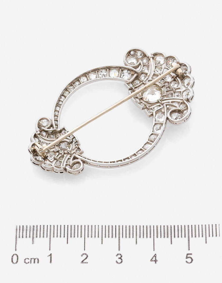 Broche fibule Art Déco