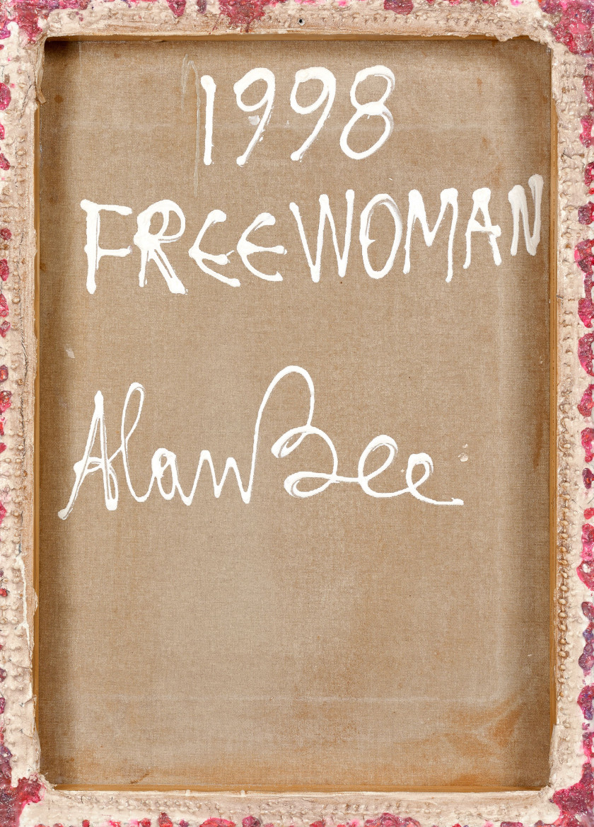 Alan BEE (Allemand - 1940 - 2018) Freewoman - 1998 Technique mixte sur toile