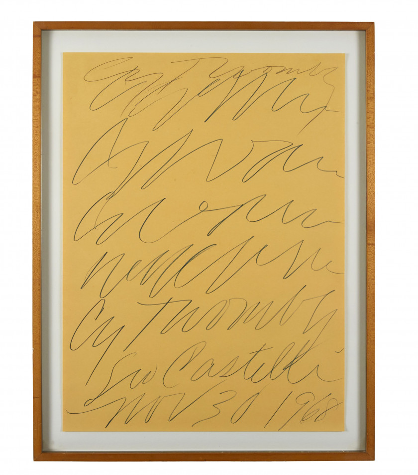 Cy TWOMBLY 1928 - 2011 Léo Castelli - 1968