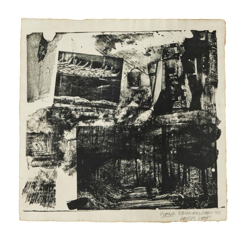 Robert RAUSCHENBERG 1925 - 2008 Plank - 1964