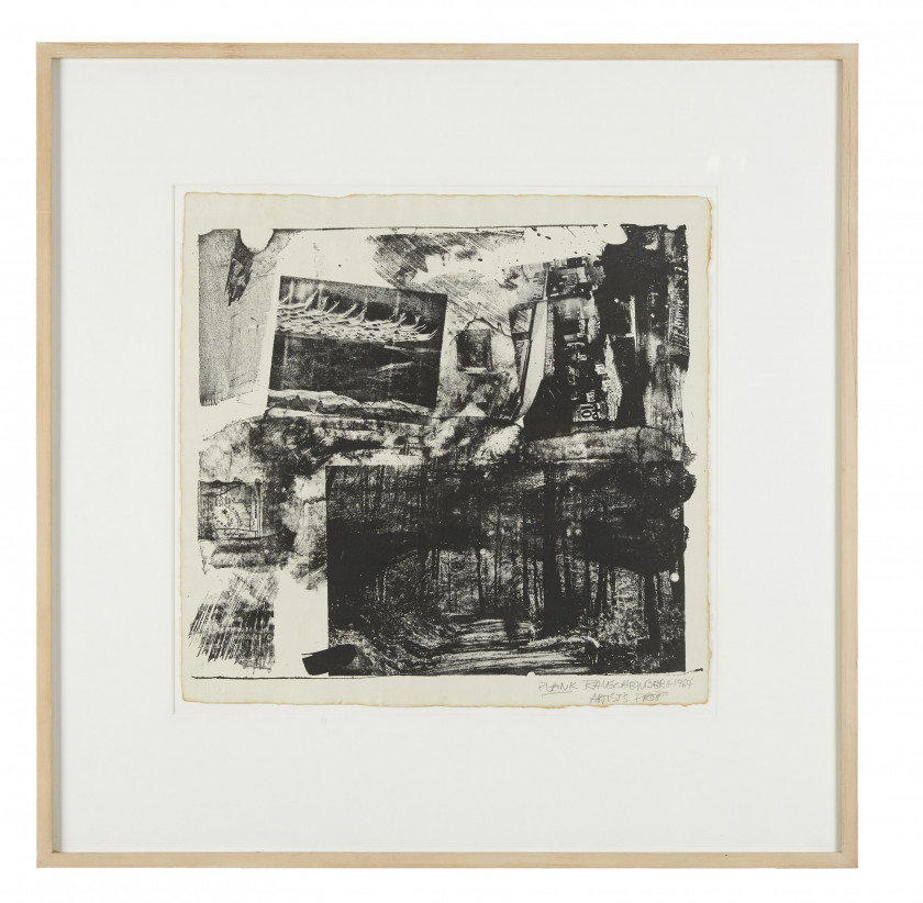 Robert RAUSCHENBERG 1925 - 2008 Plank - 1964