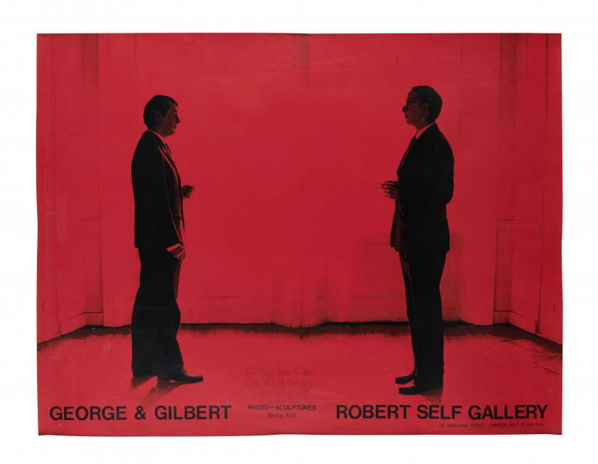 GILBERT & GEORGE Nés en 1943 et 1942 Pour Robert Self Gallery - 1976