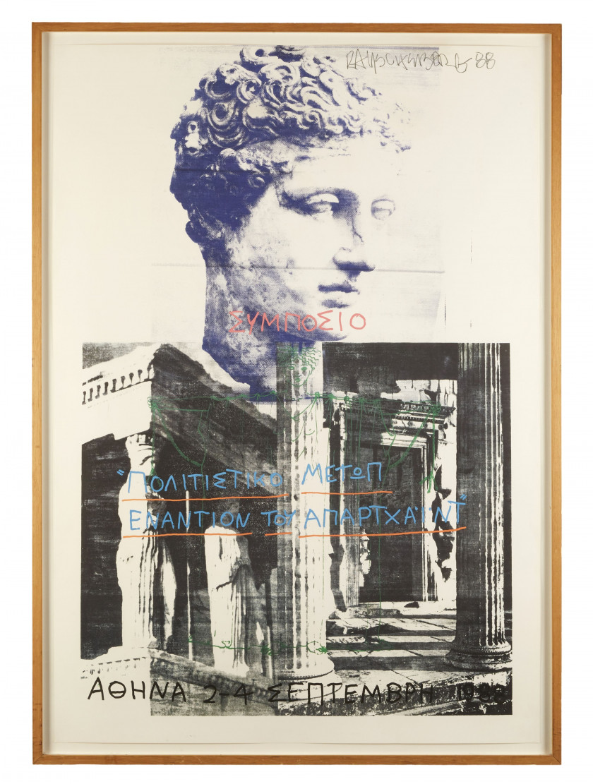 Robert RAUSCHENBERG 1925 - 2008 Art Against Apartheid - 1988