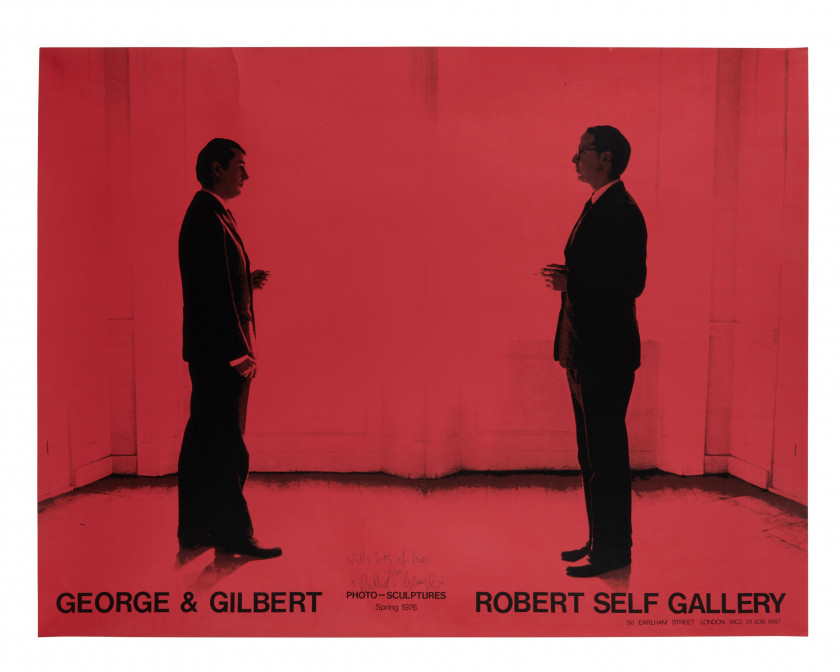GILBERT & GEORGE Nés en 1943 et 1942 Pour Robert Self Gallery - 1976