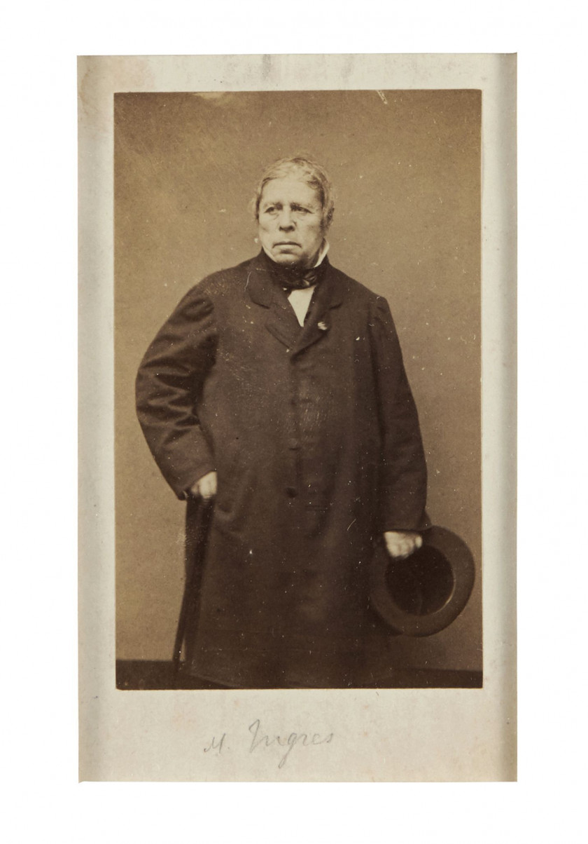 Etienne CARJAT 1828 - 1906 Jean-Auguste-Dominique Ingres et Eugène Delacroix - Circa 1865