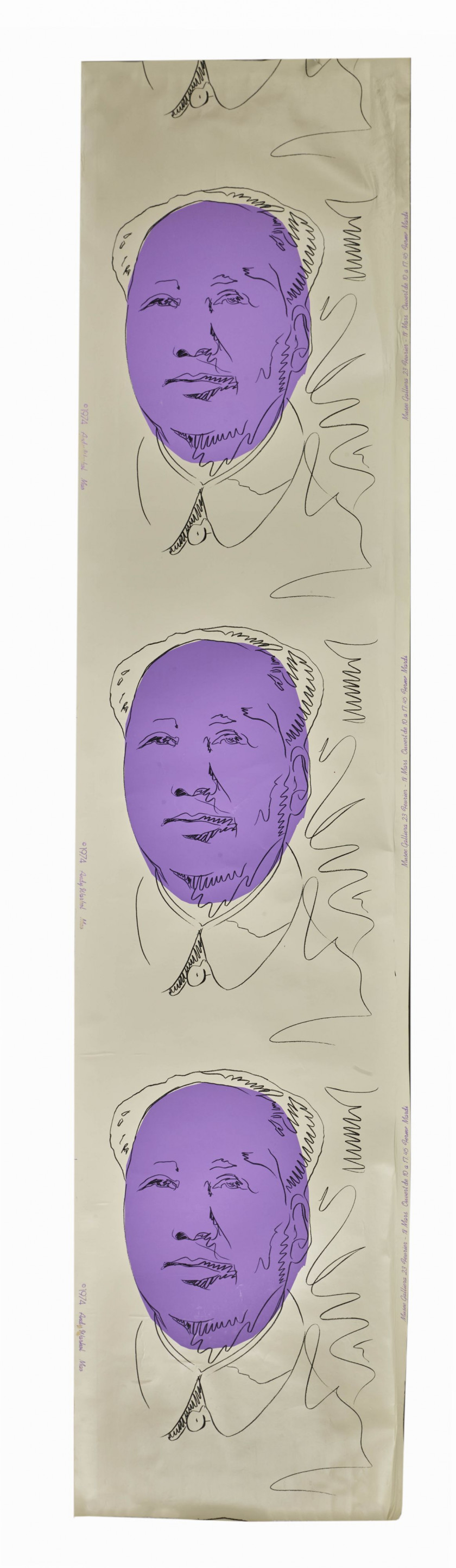 Andy WARHOL 1928 - 1987 Mao (triple) - 1974