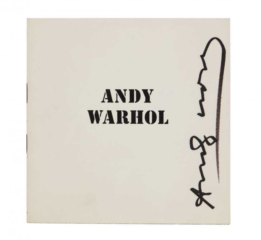 Andy WARHOL 1928 - 1987 Ensemble de 4 cartes postales, 2 catalogues et 1 dépliant